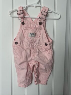 OshKosh B'gosh Light Pink Heart Overalls